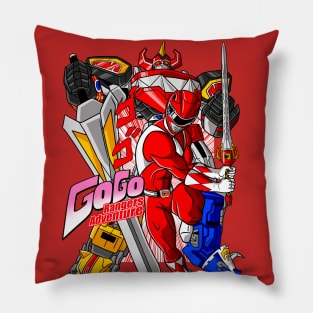 Go Go Rangers Adventure (Red) Pillow