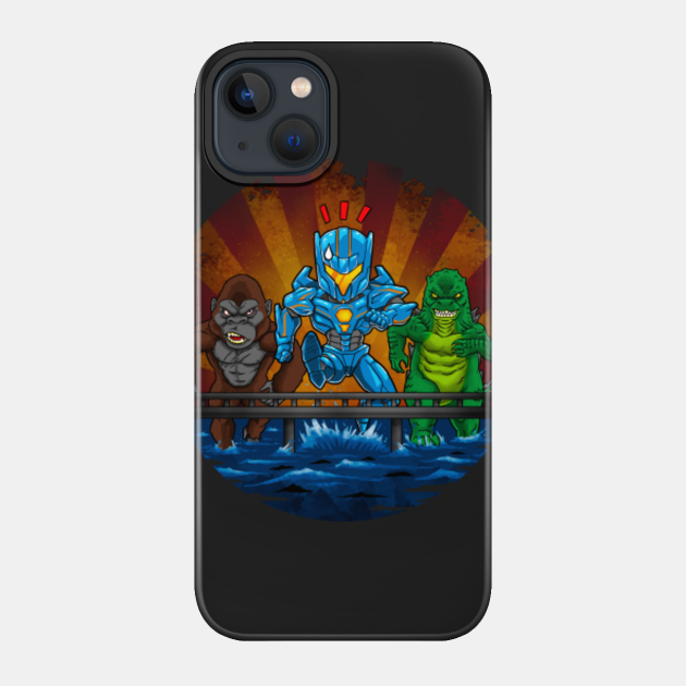 Robot vs Monsters - Pacific Rim Uprising - Phone Case