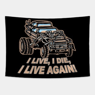 I Live, I Die, Car Mad Max Fan Art Tapestry