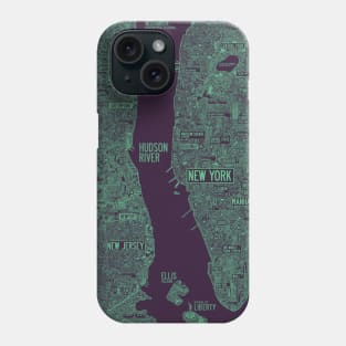 cool new york city map Phone Case