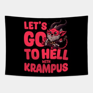 Let's go to hell with Krampus Tapestry