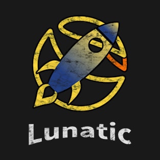 Lunatic Rocket Distressed T-Shirt