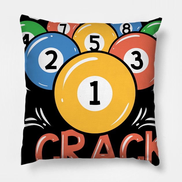 BILLIARDS You Rack Em Pillow by Lomitasu