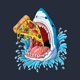 Pizza And Sharks T-Shirt