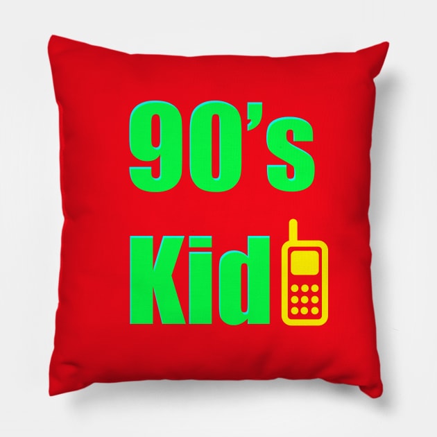 90s kid Pillow by thedesignleague