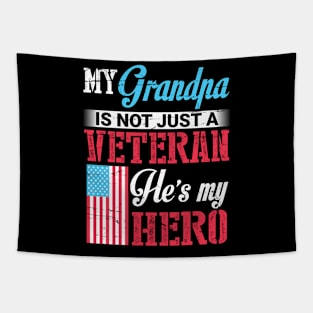 Happy Veteran Memorial Day Grandpa Tapestry