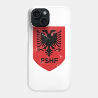 Albania /// Faded-Vintage Style Flag Design Phone Case