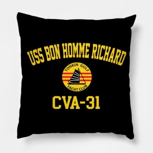 USS Bon Homme Richard CVA-31 Tonkin Gulf Yacht Club Pillow