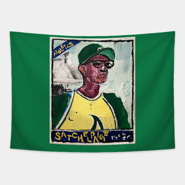 Satchel Paige Tapestry by ElSantosWorld