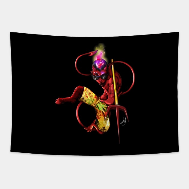 El Diablito Tapestry by CheMaik