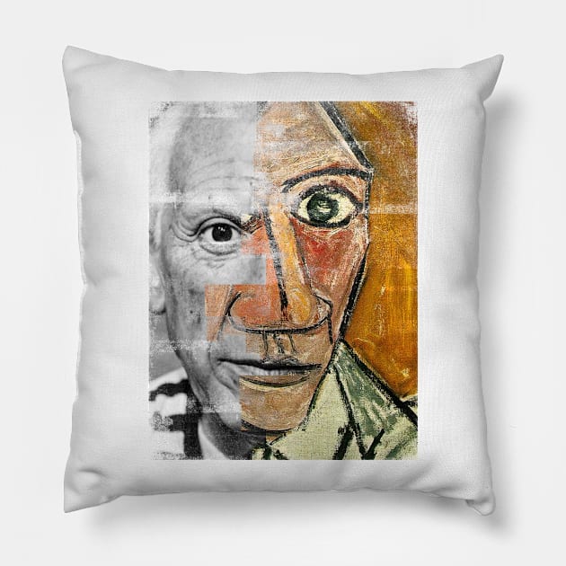 Picasso mix Pillow by bulografik