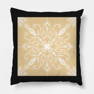 Yellow mandala Pillow