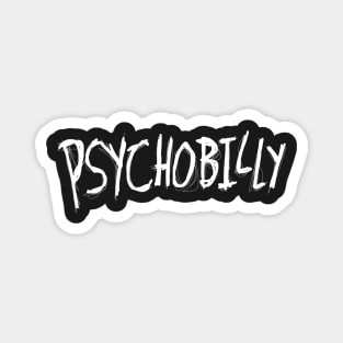 Dark and Gritty PSYCHOBILLY sketch font text v.2 Magnet