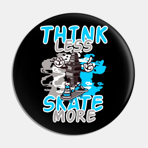 Skateboarder Skateboard Extreme Skater Pin by ShirtyLife