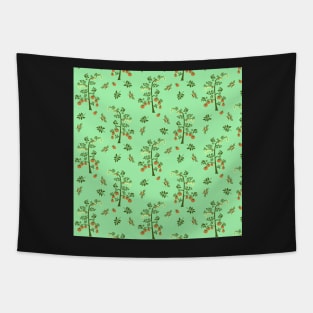 Tomato plant and bees Tapestry