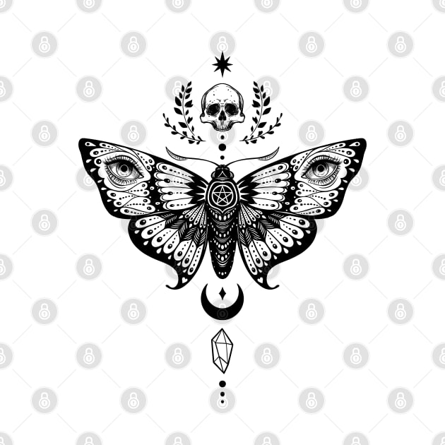 Night moth by OccultOmaStore