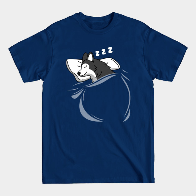 Disover Sleeping Husky Official Napping - Husky - T-Shirt