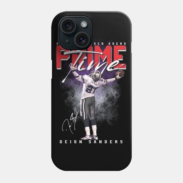 Deion Sanders - San Francisco 49ers Original Aesthetic Tribute 〶 Phone Case by Terahertz'Cloth