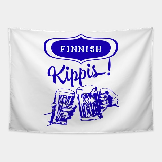 Finnish Kippis! Tapestry by MessageOnApparel