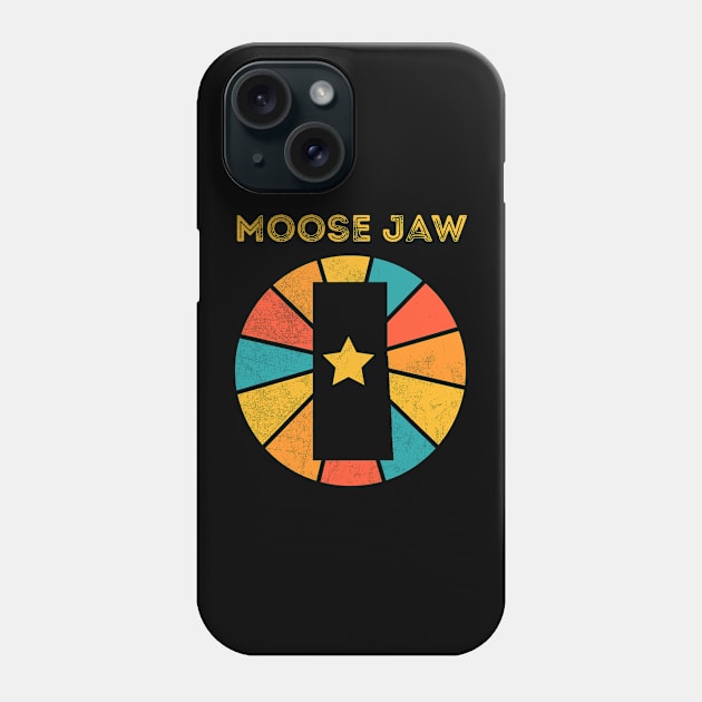 Moose Jaw Saskatchewan Canada Vintage Distressed Souvenir Phone Case by NickDezArts