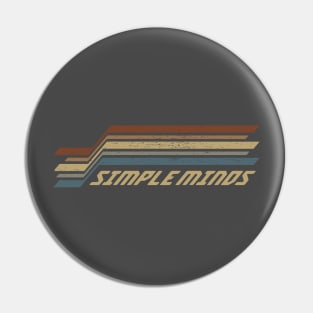 Simple Minds Stripes Pin