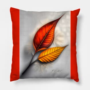 Abstract leaves design Pillow