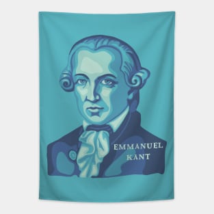 Emmanuel Kant Portrait and Quote Tapestry