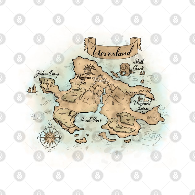 Neverland Map by xMorfina