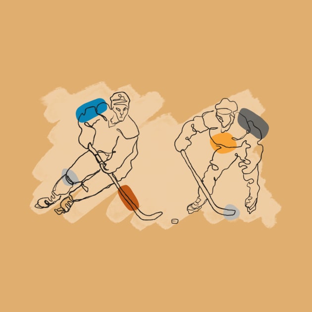 Minimalist hockey game by Rainbow Sauce