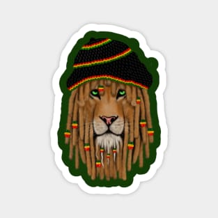 Rasta Color Lion, Rastafarian Magnet