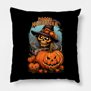 happy halloween t shirt gif Pillow