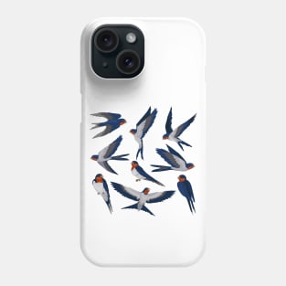 Swallow birds collection Phone Case