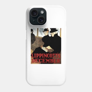 LIPPINCOTT'S DECEMBER Monthly Magazine Cover Poster by Joseph J Gould Phone Case