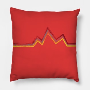 Minimalist mountains Pillow