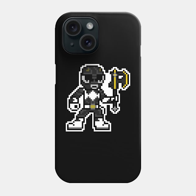 Black Ranger Pixel Phone Case by Javier Casillas