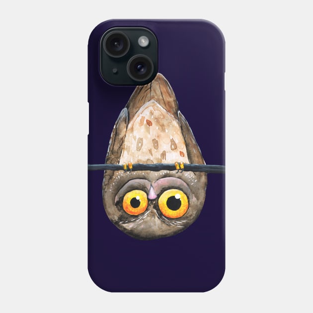 Upside down owl Phone Case by Bwiselizzy
