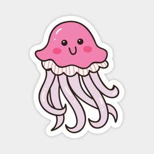 Cute Jellyfish Doodle Magnet