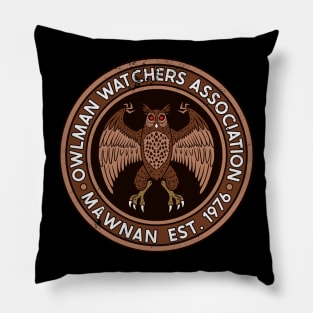 Owlman Watchers Association Pillow