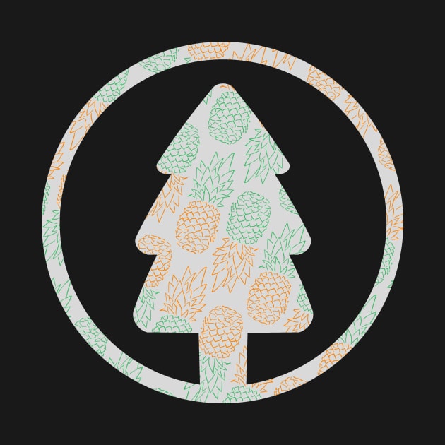 Pineapple Christmas Tree Logo by CreateWhite