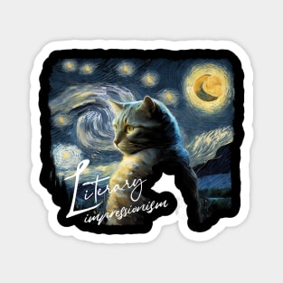 Impressionism Cat Magnet