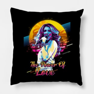 Retro The Power Of Love Pillow