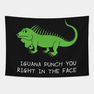 Iguana Punch You Tapestry