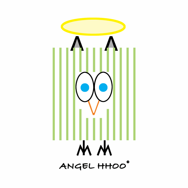 Angel Hhoo Owwl Green by Hhoo Owwl