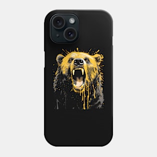 Black Bear Painting Phone Case