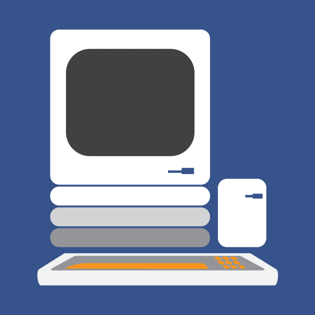 Simplistic Macintosh 128K by LegalEagleFeathers