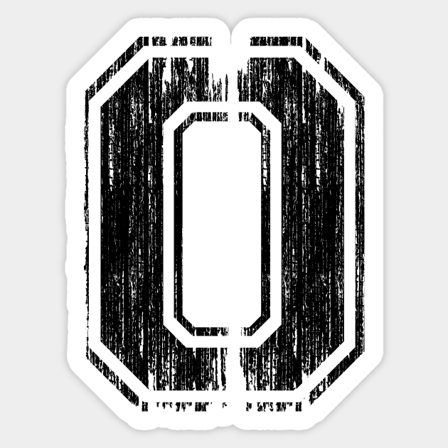 Varsity Sports Letter 0 Sports Numbers Sticker Teepublic Au