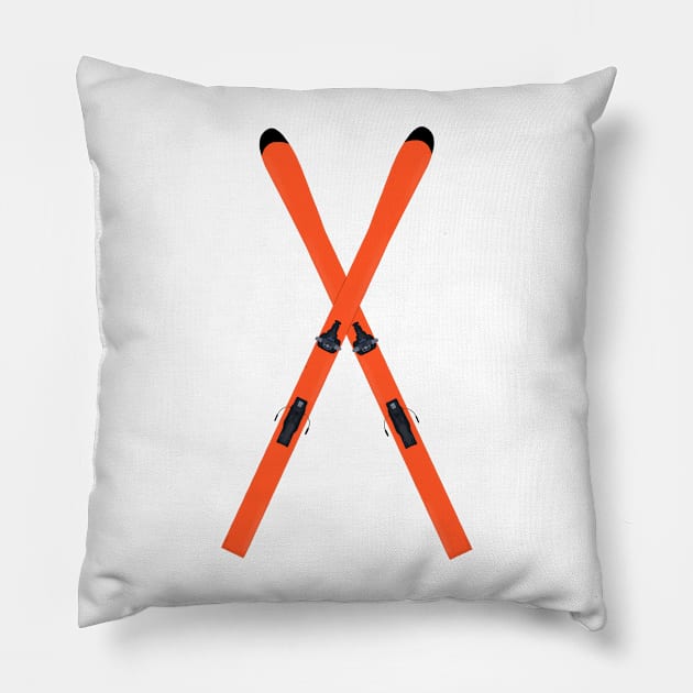 Crossed Ski Pillow by DiegoCarvalho