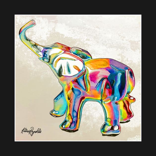 Rainbow Elephant by KatareyDesigns