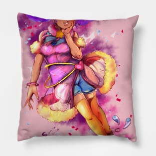 Aurora Space Girl Pillow