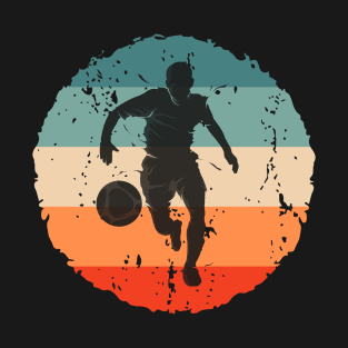 Retro Vintage Soccer Player Soccer Lovers Football Fans Gift T-Shirt